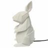 RABBIT Blanc Lampe à poser LED lapin Résine H25cm