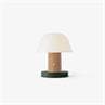 SETAGO nude et vert forêt Lampe sans fil LED rechargeable avec variateur H22cm
