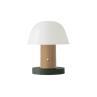 SETAGO nude et vert forêt Lampe sans fil LED rechargeable avec variateur H22cm