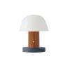 SETAGO Rouille et bleu Lampe sans fil LED rechargeable avec variateur H22cm