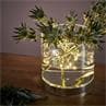 BOUQUET Transparent Vase lumineux LED rechargeable Verre H19.5cm