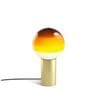 DIPPING LIGHT S laiton ambre Lampe à poser LED variateur Verre/Métal H36cm