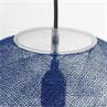 GLOBE LIGHT Bleu pétrole Suspension Globe fil tissé Ø67cm