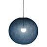 GLOBE LIGHT Bleu pétrole Suspension Globe fil tissé Ø67cm