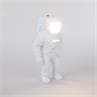 FLASHING STARMAN Blanc Lampe LED sans fil et rechargeable Cosmonaute Résine H33,5cm