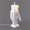 ROBOT LAMP Blanc Lampe à poser Porcelaine H40,5cm