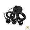 CABLE Noir Câble avec prise E27 Textile 4.5m