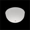 BRIGHT MODECO PLUS blanc câble noir Suspension Laiton/Verre strié soufflé bouche + rosace Ø20cm H29cm