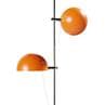 A23 Orange Lampadaire orientable 2 lumières Métal/Marbre H150cm