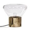 MINI MUFFINS Transparent Lampe à poser LED Chêne/Verre H26cm