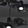 NIGHT BIRD gris fumé Suspension LED Verre L75cm