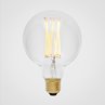 6W ELVA  Ampoule LED filament Globe E27 Ø9.5cm 2200K 6W = 41W 480 Lumens Dimmable Transparent