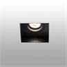 HYDE Noir Spot encastrable carré orientable avec porte-lampe L8,2cm