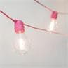 ALLEGRA Rose Guirlande lumineuse d'extérieur 10 lumières LED 5m raccordable