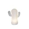 PANCHITO Blanc Veilleuse lumineuse LED forme cactus en Silicone H20.6cm