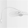 VERTIGO NOVA Blanc Applique avec potence LED Fibre de verre / Verre triplex H115cm