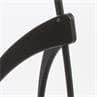 N°14.950 MANTE RELIGIEUSE Cordon noir et métal noir Lampadaire en Frêne noir et Acétate de Cellulose H165cm