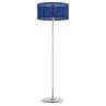 PADERE Blanc/Bleu marine Lampadaire d'extérieur LED solaire Aluminium/Textile H170cm