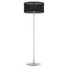 PADERE Blanc/Noir Charbon Lampadaire d'extérieur LED solaire Aluminium/Textile H170cm
