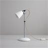 HECTOR SMALL DOME Blanc Lampe à poser Porcelaine/Chrome H44.5cm
