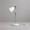 HECTOR SMALL DOME Blanc Lampe à poser Porcelaine/Chrome H44.5cm