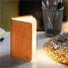 SMART FABRIC BOOKLIGHT MINI Orange Lampe à poser Lin H12.2cm