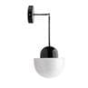 ARTICULABLE LAMP noir et blanc Lampe articulable avec verre 43cm