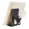 AML LIBRARY Noir Lampe à poser avec Serre-livre Métal H11cm