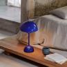 FLOWERPOT VP9 Bleu Cobalt Lampe à poser sans fil avec variateur tactile H29.5cm