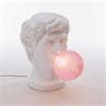 WONDER TIMES Blanc Lampe à poser Statue bulle de chewing-gum Verre soufflé et résine H40,5cm