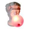 WONDER TIMES Blanc Lampe à poser Statue bulle de chewing-gum Verre soufflé et résine H40,5cm