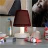 EDISON THE PETIT HOODIE bordeaux Lampe à poser LED avec Abat jour Polyester rechargeable H25cm