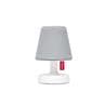 EDISON THE PETIT HOODIE gris Lampe à poser LED avec Abat jour Polyester rechargeable H25cm