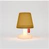 EDISON THE PETIT HOODIE miel Lampe à poser LED avec Abat jour Polyester rechargeable H25cm