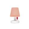 EDISON THE PETIT HOODIE Rose Lampe à poser LED avec Abat jour Polyester rechargeable H25cm