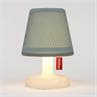EDISON THE PETIT HOODIE Vert Lampe à poser LED avec Abat jour Polyester rechargeable H25cm