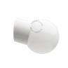 PURE PORCELAINE Blanc / Verre 003 Applique de salle de bain porcelaine/verre opalin Ø8.5cm H9cm