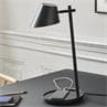 STAY Noir Lampe à poser avec port USB LED Métal H47cm