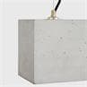 [B5] Béton gris intérieur or Suspension en béton H18cm