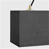 [B5] Béton noir intérieur or Suspension en béton H18cm