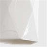 [K2] blanc brillant Suspension en porcelaine H26cm