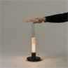 SYLVESTRINA Noir brillant Lampe d'extérieur LED nomade métal et verre H35,5cm
