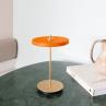ASTERIA MOVE Orange Lampe à poser sans fil LED avec variateur et prise USB Acier/PMMA H30.6cm