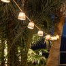 AURORA naturel Guirlande lumineuse d'extérieur Bambou/Rotin/Jute 10 lumières LED
