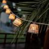 AURORA naturel Guirlande lumineuse d'extérieur Bambou/Rotin/Jute 10 lumières LED