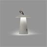 TASK Blanc Lampe à poser sans fil Extérieur LED Aluminium/PVC H30cm