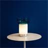 BONTÀ turquoise Lampe sans fil avec bol H26cm