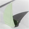 BATEAU vert menthe Applique / Lampe à poser en métal découpé forme Bateau avec prise H32cm