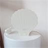 SEASHELL ivoire Applique murale / Lampe à poser en métal découpé forme Coquille avec prise H23cm