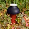 PC PORTABLE Dusty Red Lampe nomade LED d'extérieur dimmable rechargeable H22cm